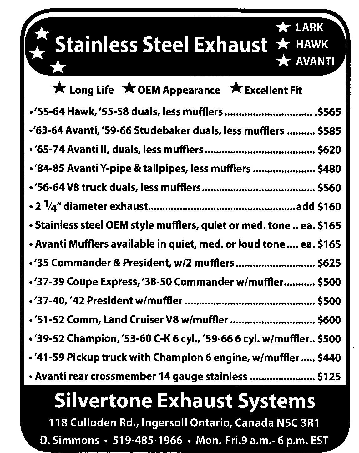 Silvertone Price
        List